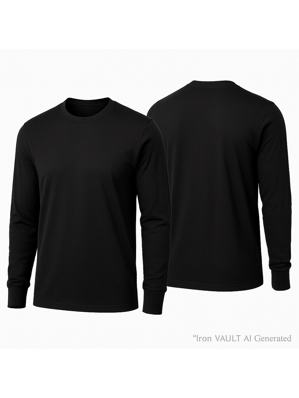 UFC Long Sleeve T-Shirt Mens XL Black Crew Neck Basic Cotton Logo Tee